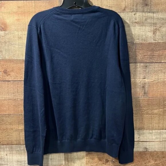 Nautica Classic Fit Navtech Soft Long Sleeve V-Neck Sweater Navy Blue *NWT* - Picture 6 of 7